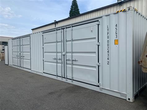 Brand New 40ft Storage Shipping Container With 2 Double Door Side Doors