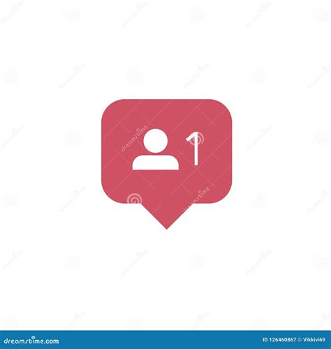 Instagram Notification Vector Iconnew Follower Instagram Stock