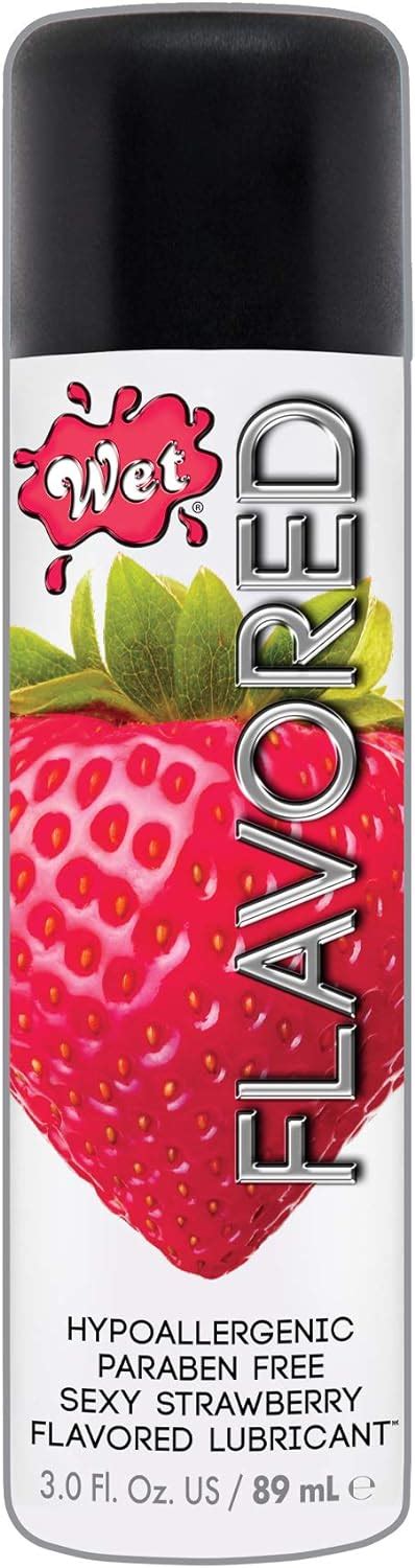 wet flavored water based gel lubricant sexy strawberry 3 ounce amazon ca health and personal care
