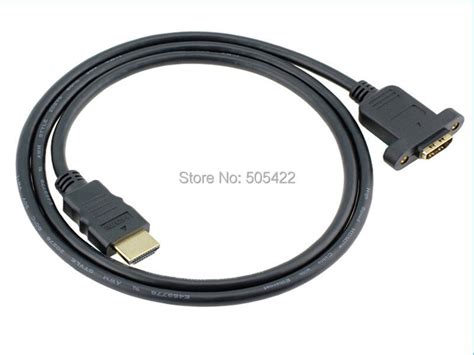 Hdmi A 14 19pin Male To Hdmi A Type Female Extension Cable With Screw