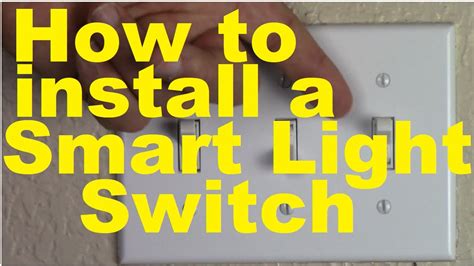 How To Install A Smart Light Switch Youtube