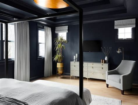 Before And After Glam Black Ceiling Master Bedroom Suite Make House Cool