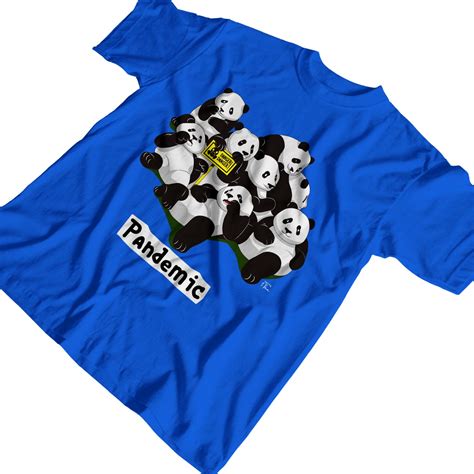 1tee Mens Pandemic Panda T Shirt Ebay