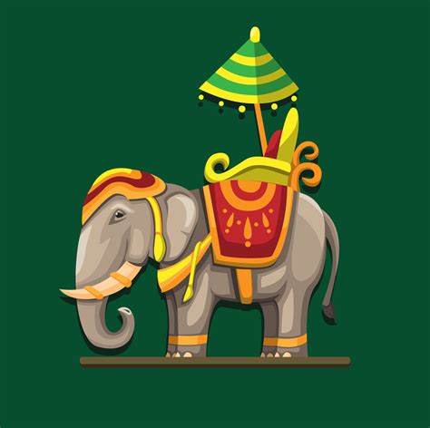 Elephant March Thailand Festival 13 March Elephant Day Symbol Concept