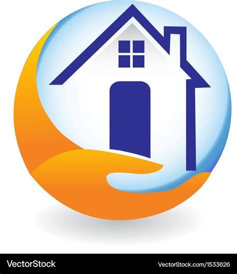 House Logo For Insurance Company Royalty Free Vector Image