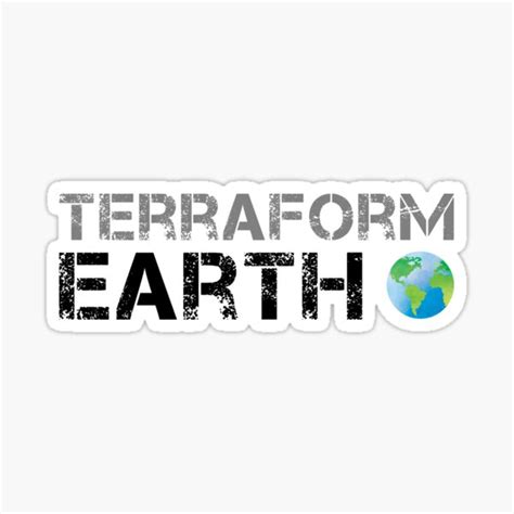 Terraform Earth Sticker For Sale By Creativefit Redbubble