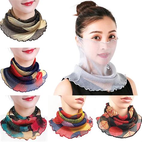 Buy Pc Outdoor Windproof Face Mask Hanging Ear Scarf Multifunction Sunscreen Women Scarves At