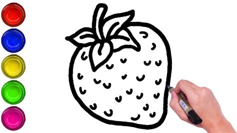strawberry drawing step by step how to draw a strawberry bodegawasuon