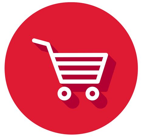 Retail Icon Red Png Download Shopping Logo Black And