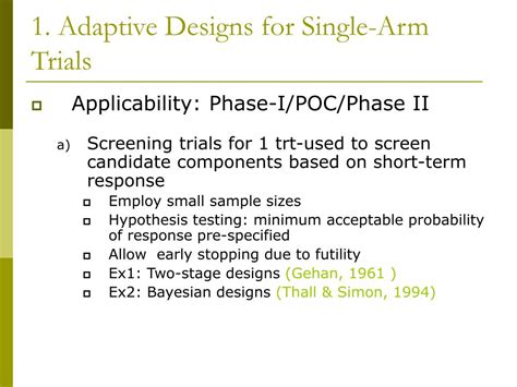 Ppt Introduction To Adaptive Designs Definitions And Classification