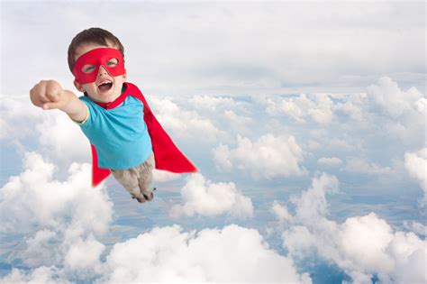 Superhero Child Boy Flying Matchmaker Logistics