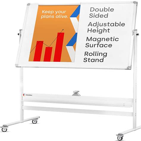 Buy Rolling Magnetic Whiteboard 48 X 36 Large Portable Dry Erase