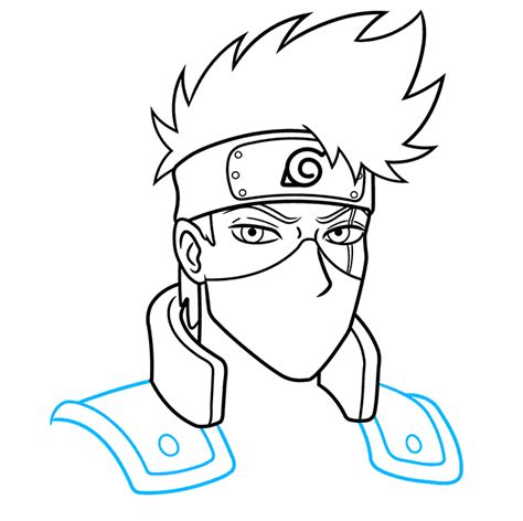 How To Draw Kakashi Hatake Step By Step Easy Drawing Vrogue Co