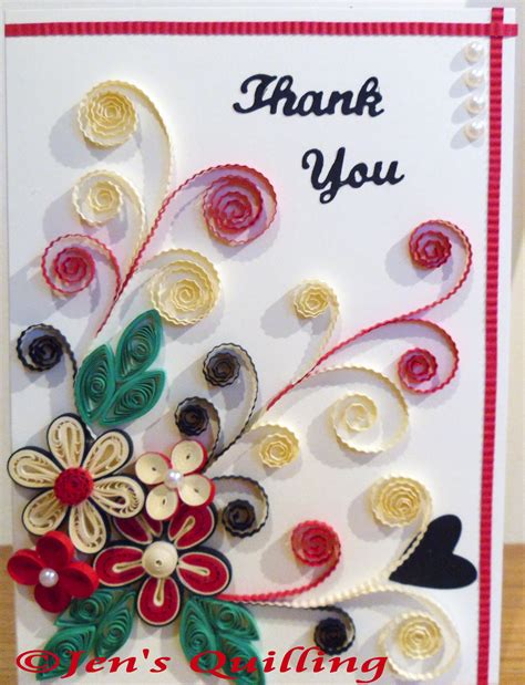 Do you want to express any kind of appreciation to anyone? Quilled Thank You card | Quilling work, Quilling, Quilling ...