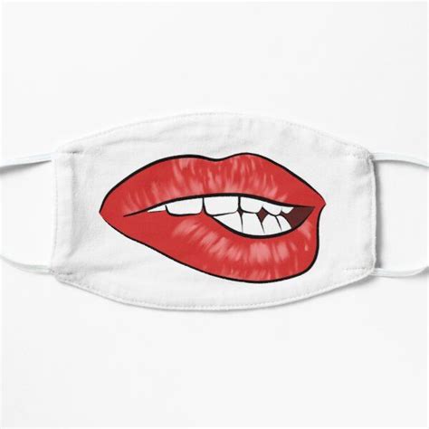 Kiss Fun Art Design Red Lips Mask By Diana Golyash Accessories