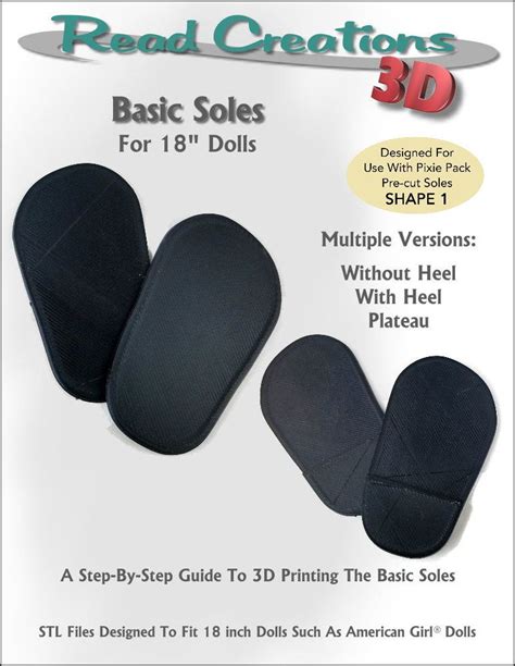 Cover For 3d Printed Basic Soles For Ag Dolls American Girl Doll Shoes Doll Shoes American