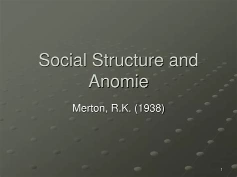 Ppt Social Structure And Anomie Powerpoint Presentation Free