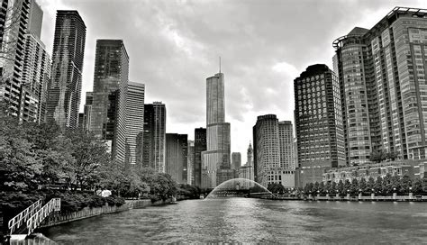 Windy City Grayscale Photograph By Frozen In Time Fine Art Photography