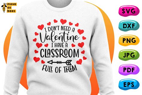 Teacher Valentine Shirts Svg - Layered SVG Cut File - New Free Elegant