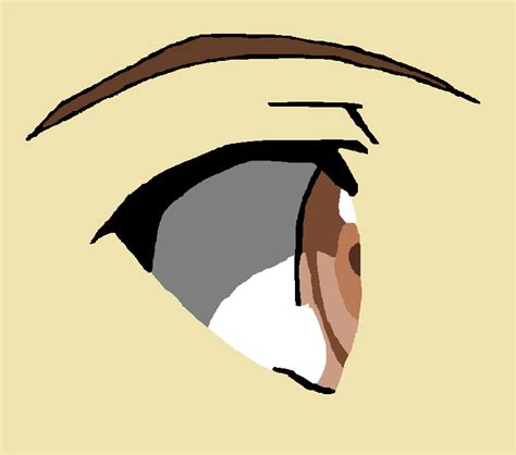 Image of how to draw a pretty sideview lady with big eyes cartoon. Eye Open (side View) (colored) by JonRerebel on DeviantArt