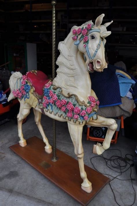 Hand Carved Wooden Carousel Horses The Hand Carved Wood Carousel