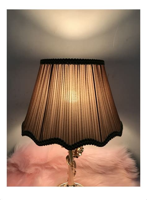 New Coffee Color Lamp Cover For Table Lamp Wave Pattern Lace Textile