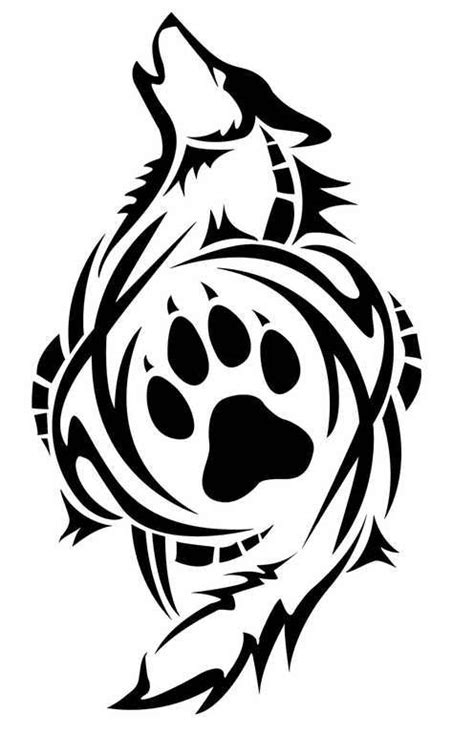 158f9d133959c6ed85ce94c051567684 Tribal Wolf Tattoo Wolf Paw Tattoos