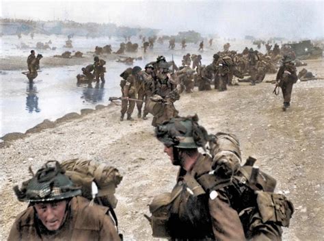D Day In Color Stunning Retouched Photos Of Brave Allied Troops