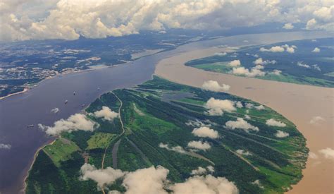 The Meeting Of The Waters In Manaus Brazil Rainforest Cruises