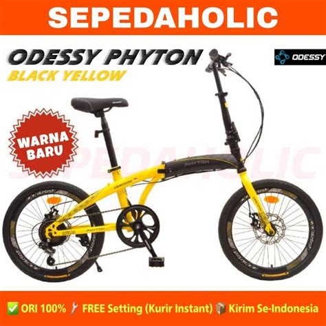Jual Sepeda Lipat 20 Inch Odessy Phyton Lp 2036 7 Speed Cakram Di Lapak