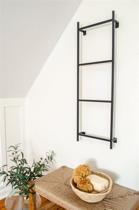 Wall Mounted Ladder Shelf Bookshelf Furniture