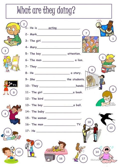 What Are They Doing Worksheet Free ESL Printable Worksheets Made By