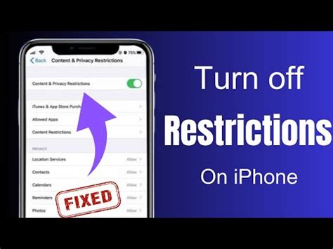 Ow To Turn Off Restrictions On Iphone Without Password How To Turn