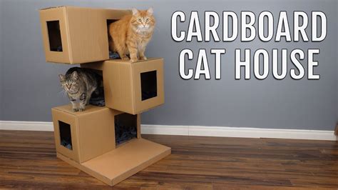 How To Make Amazing Cat Pets House From Cardboard Youtube