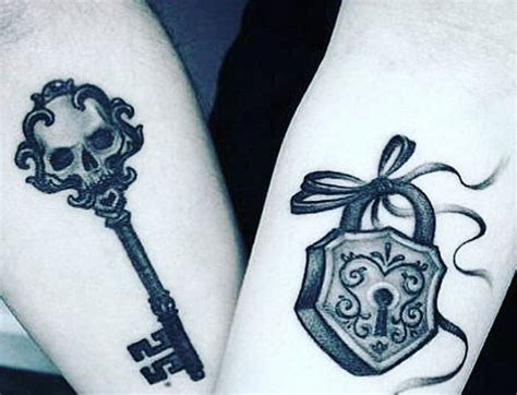 Lock And Key Couple Tattoos Venice Tattoo Art Designs Key Tattoo