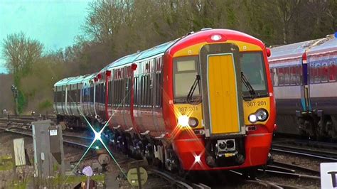 Brand New Gatwick Express 387201 1st Day In Service Coupled With