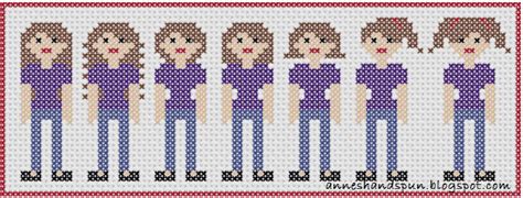 Free cross stitch pattern mandala fairy rainbow. Anne's Handspun: Cross Stitch People Part 1: Hair Styles
