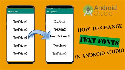 How To Change Fonts Of A Text View Text In Android Studiohow To Set