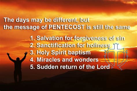 The Message Of Pentecost Is Still The Same Cup And Cross Ministries
