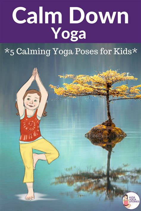 Calm Down Yoga Poses For Kids Printable Poster