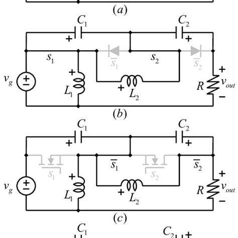 A The Proposed Topology B C Equivalent Circuits According To The