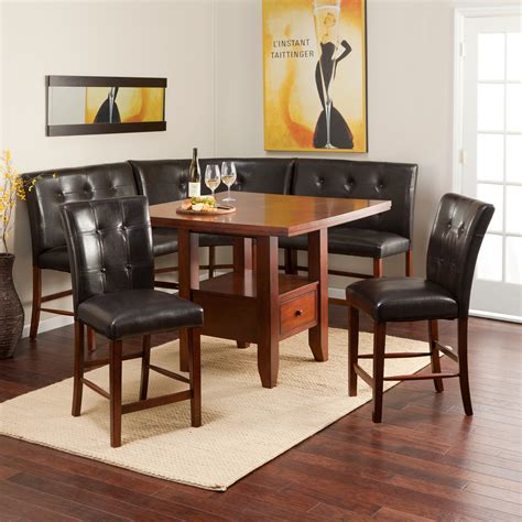 ravella counter height  piece nook set dining table