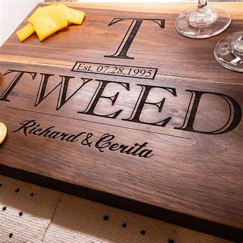 Amazon Com Personalized Cutting Board Anniversary Gift Or Wedding