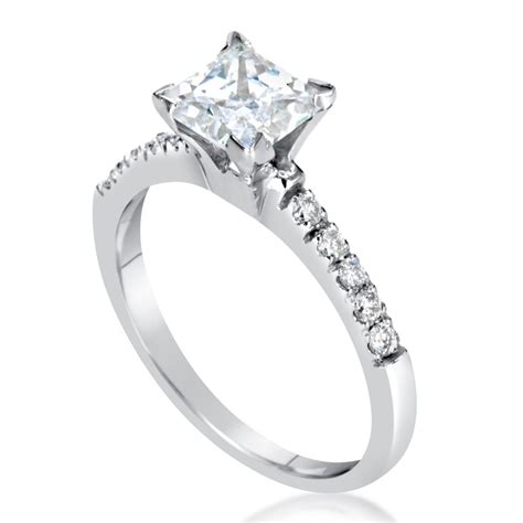 Popular setting styles for princess cut diamonds include shimmering halos and solitaire styles that let the sparkle of 2 carat diamonds take center stage. 2.00 Ct Princess Cut Diamond Solitaire Engagement Ring ...