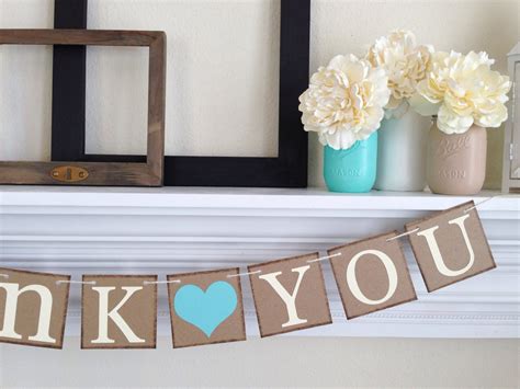 Thank You Cards Rustic Thank You Banner Thank You Sign