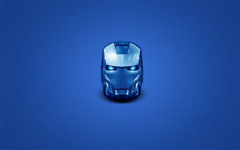 Minimalism Iron Man Mask Hd Wallpaper