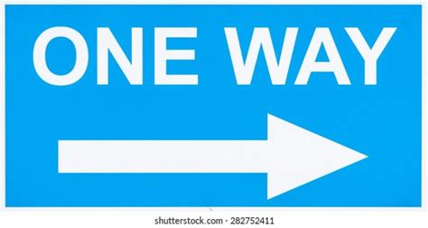 One Way Sign Closeup Rain Water Stock Photo 282752411 Shutterstock