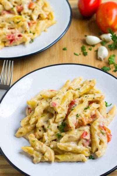 Garlic And Herb Penne Pasta Julies Eats And Treats