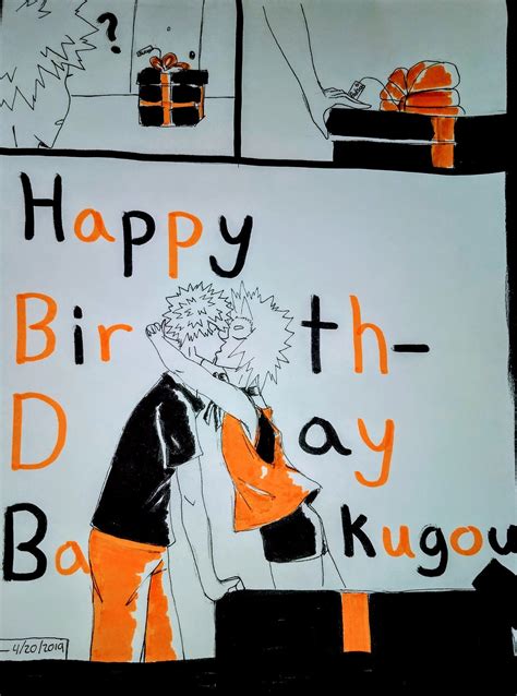 Happy Birthday Bakugou Happy Happy Birthday Poster