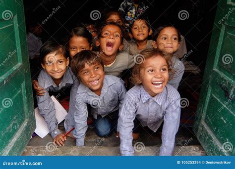 Smiling Kids In Local Indian School Editorial Stock Image Image Of